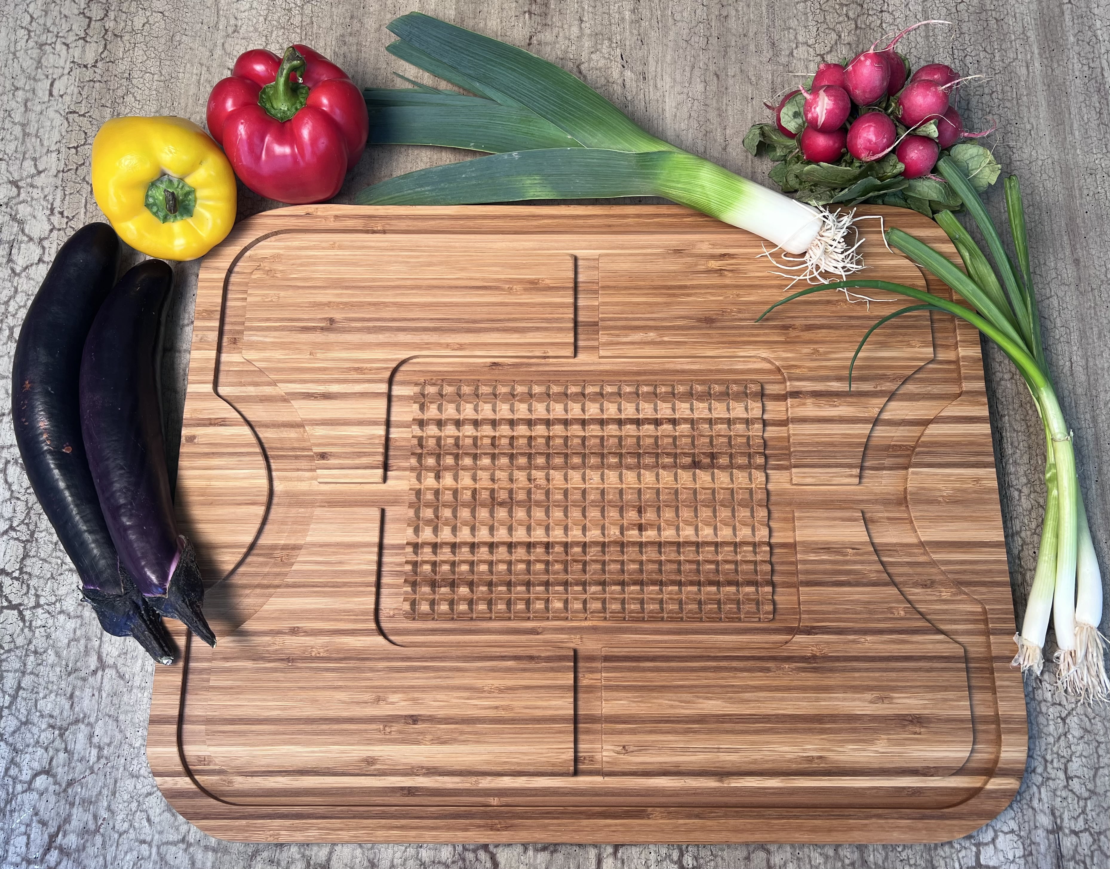 Organic Extra Large Bamboo Cutting Board - Extra Large Wood Cutting Board - Bamboo Carving Board for Meat Cheese and Vegetables – Reversible Large Wooden Cutting Boards for Kitchen – Reversible Cuttin