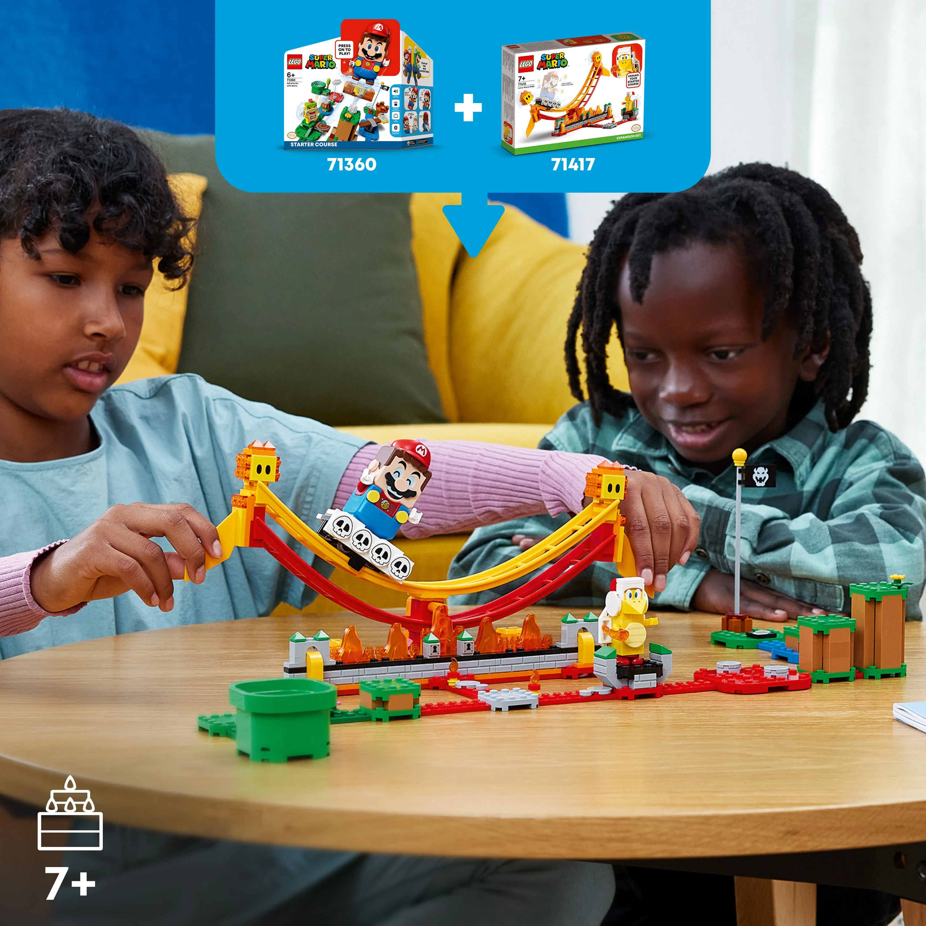 LEGO Super Mario Lava Wave Ride Expansion Set Toy 71416