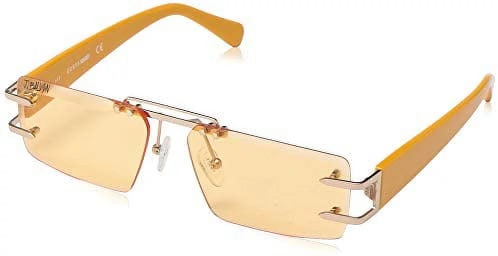 Guess Brown Rectangular Unisex Sunglasses GU8204 Guess x J Balvin 32E 57