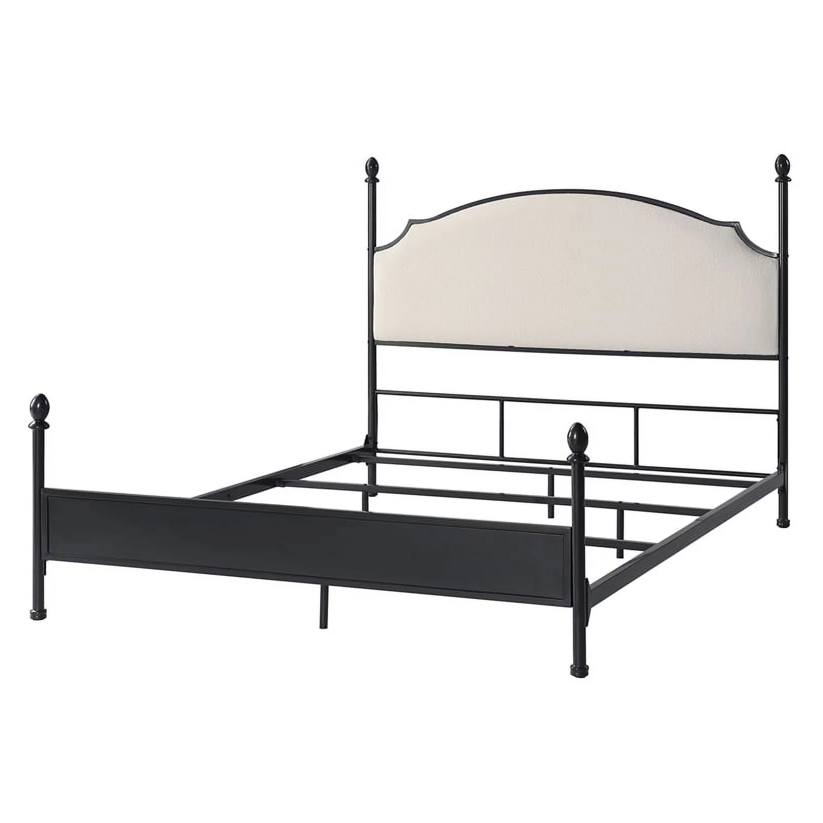 Furniture of America Dahlia Transitional Gunmetal Metal King Bed