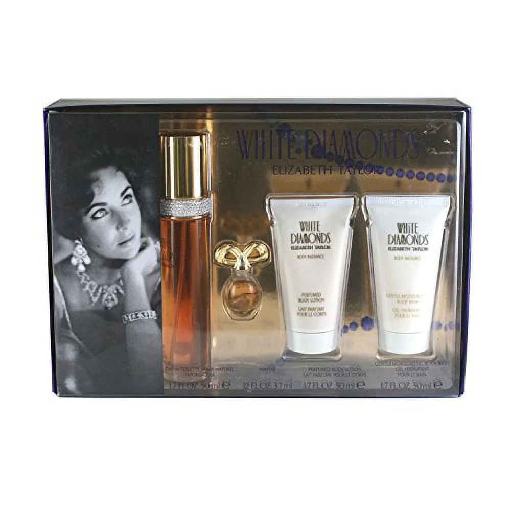 WHITE DIAMONDS by Elizabeth Taylor EDT SPRAY 3.3 OZ & BODY LOTION 3.3 OZ & BODY WASH 3.3 OZ & EDT SPRAY .33 OZ MINI