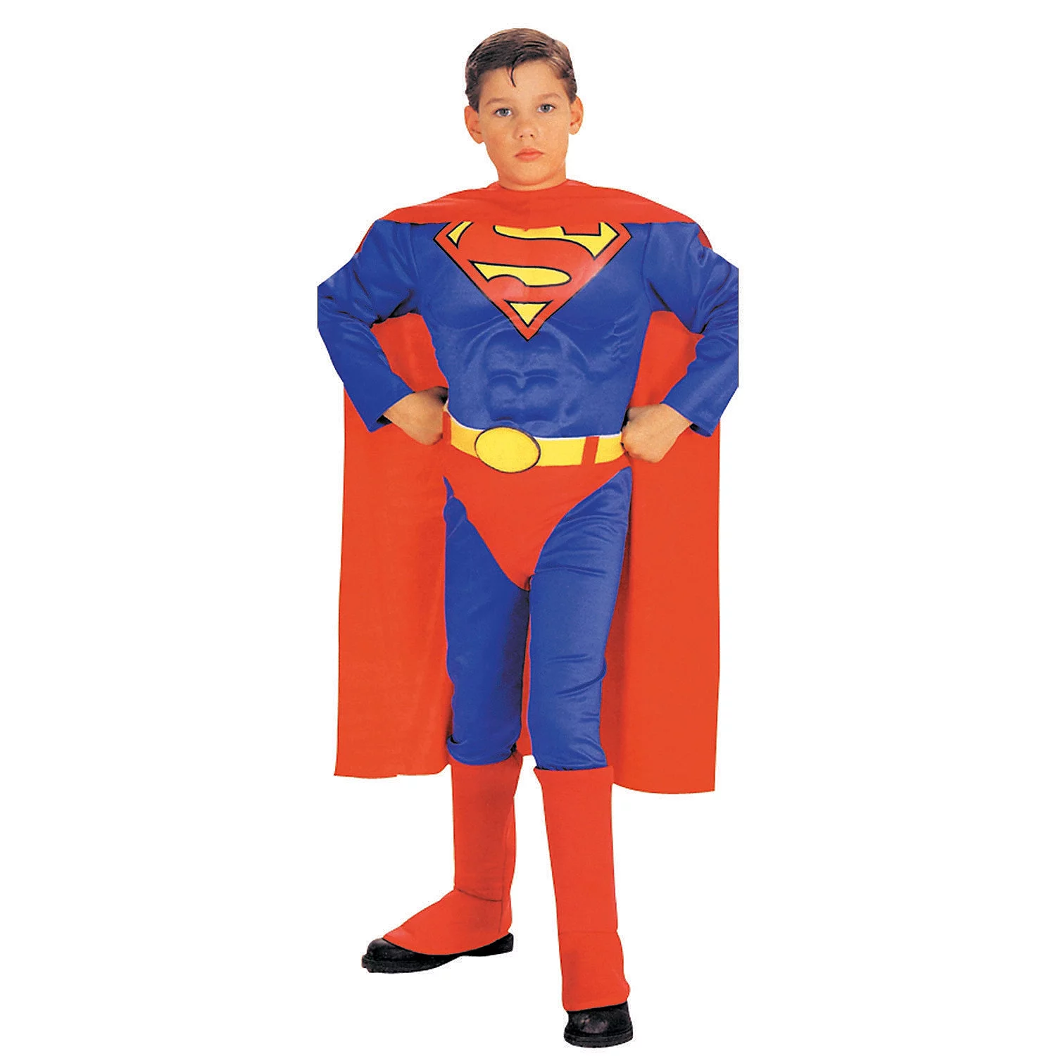 Halloween Express Boys' DC Comics Superman with Muscle Chest Costume - Size 4-6