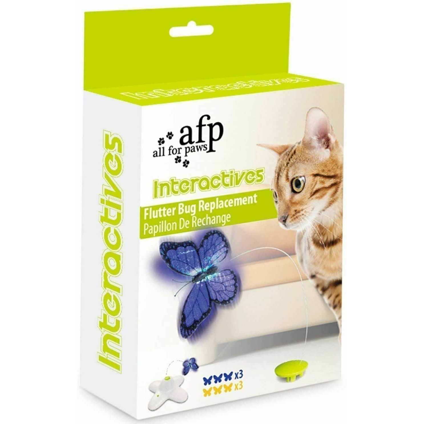 All for Paws Interactive Cat Butterfly Flutter Replacements Cat Fun Playing Toy - Pet Supplies online store
