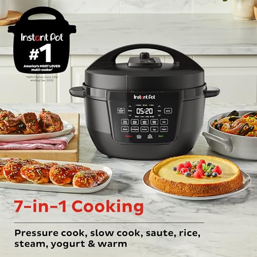 Instant Pot Duo 7-in-1 Mini Electric Pressure Cooker, Slow Rice Cooker, Steamer, Sauté, Yogurt Maker, Warmer & Sterilizer, Includes Free App with over 1900 Recipes, Stainless Steel, 3 Quart