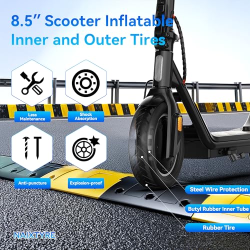 NAIXTYRE（2 Set） 8.5 Tires and Inner Tubes.Replacement wheels for 50/75-6.1 electric scooter tires. Suitable for most scooters such as Gotrax Gxl V2/Xiaomi M365 that use 8.5 and other scooters.