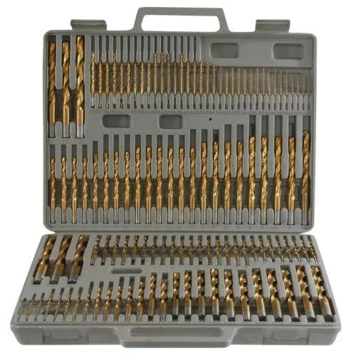 115pc Titanium Drill Bit Set W Index Case Number Letter Fractional