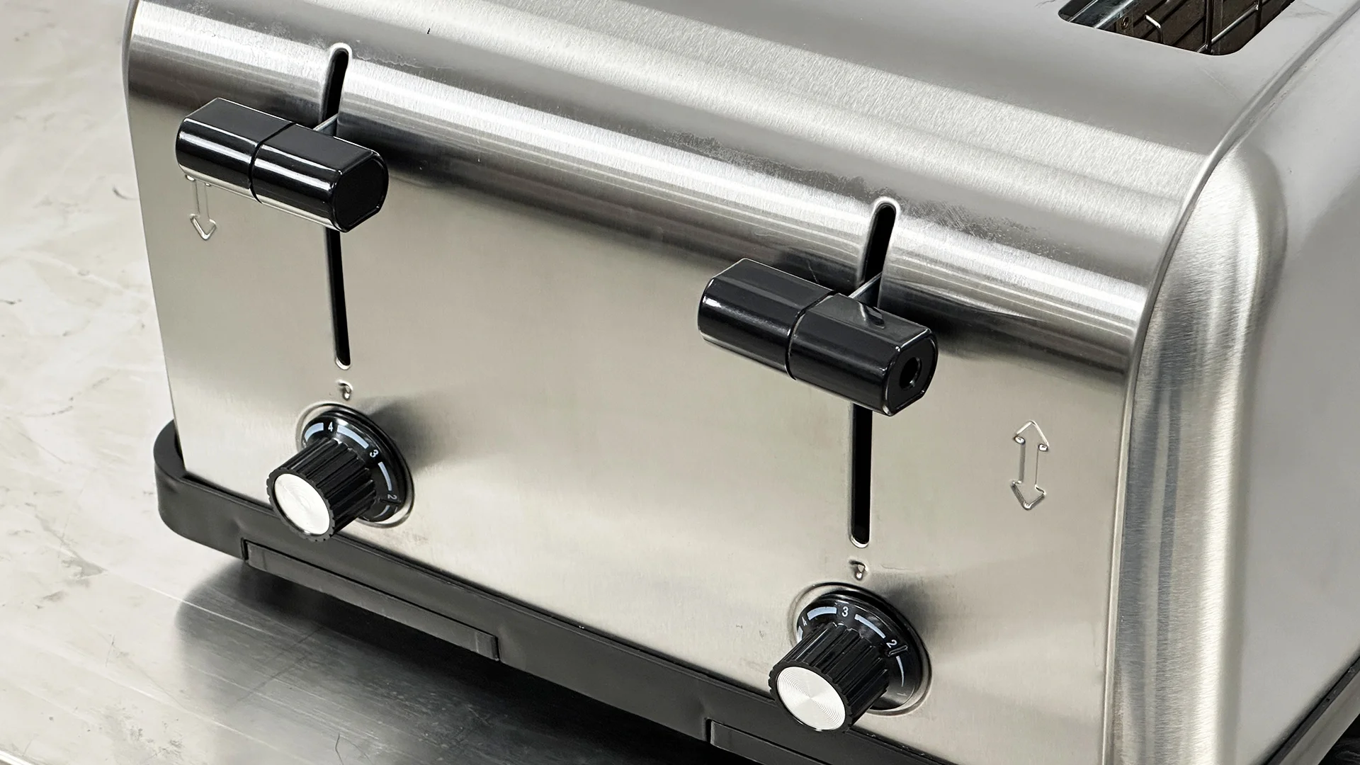 Commercial Manual 4-Slice Toaster, Stainless Steel, New, Good Quality Machine