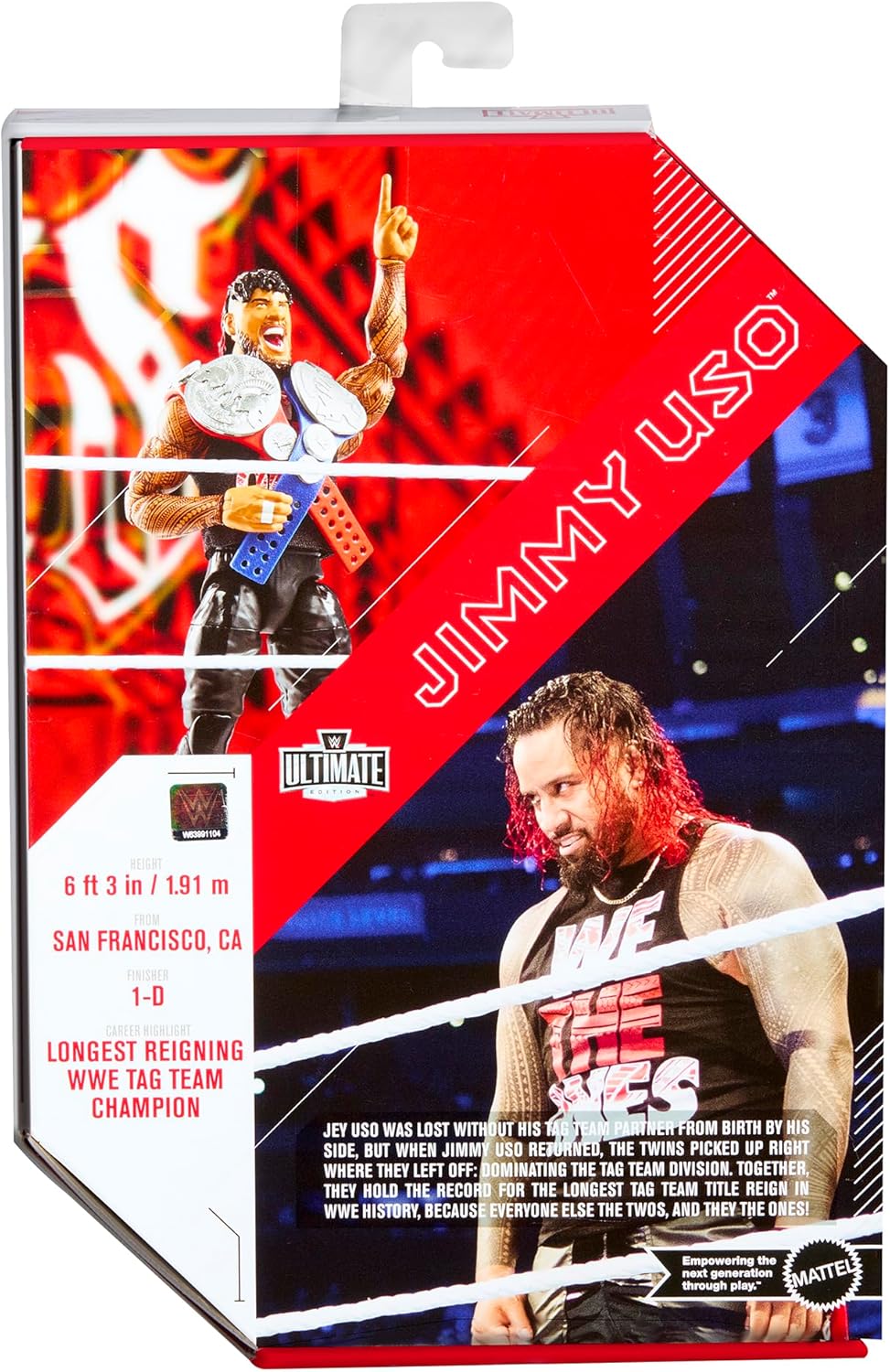 Ringside Jimmy USO (Bloodline) - WWE Ultimate Edition Exclusive Toy Wrestling Action Figure