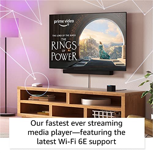 Amazon Fire TV Cube (newest model) with AI-powered Fire TV Search, Hands-free streaming device with Alexa, Wi-Fi 6E, 4K Ultra HD
