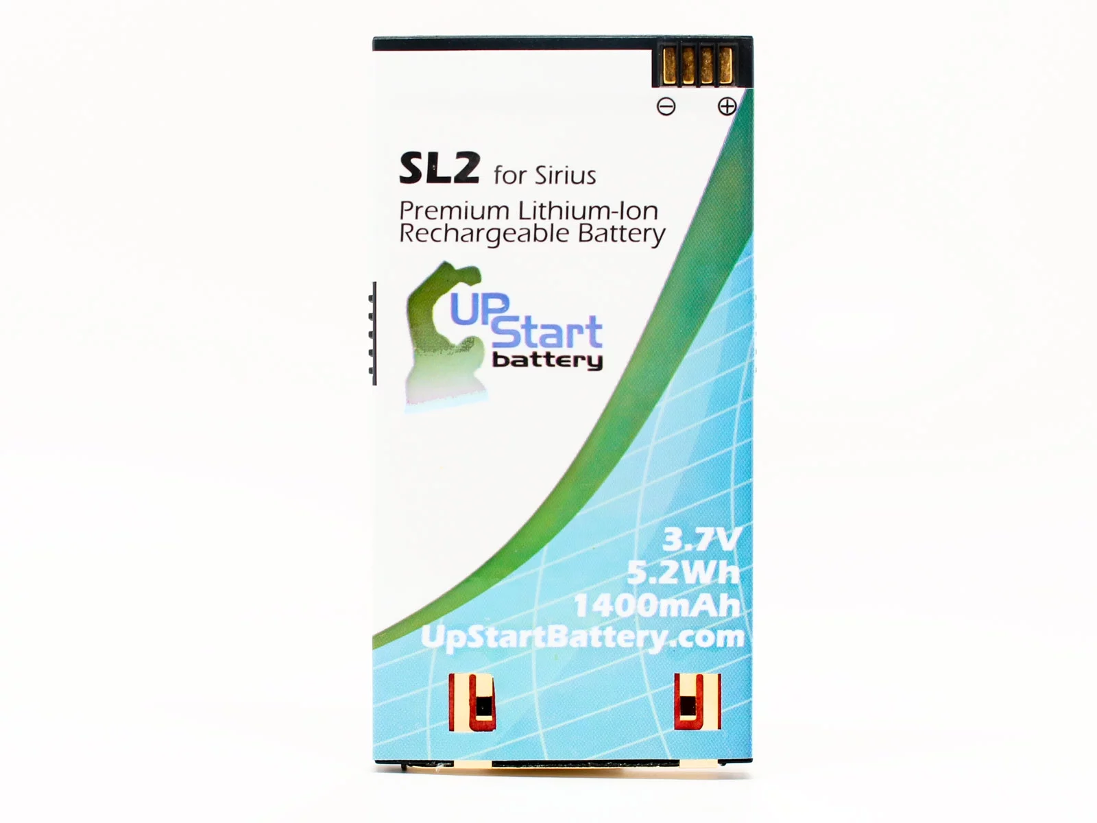 2x Pack - Sirius SL2 Battery - Replacement for Sirius Stiletto 2 Satellite Radio Battery (1400mAh, 3.7V, Lithium-Ion)