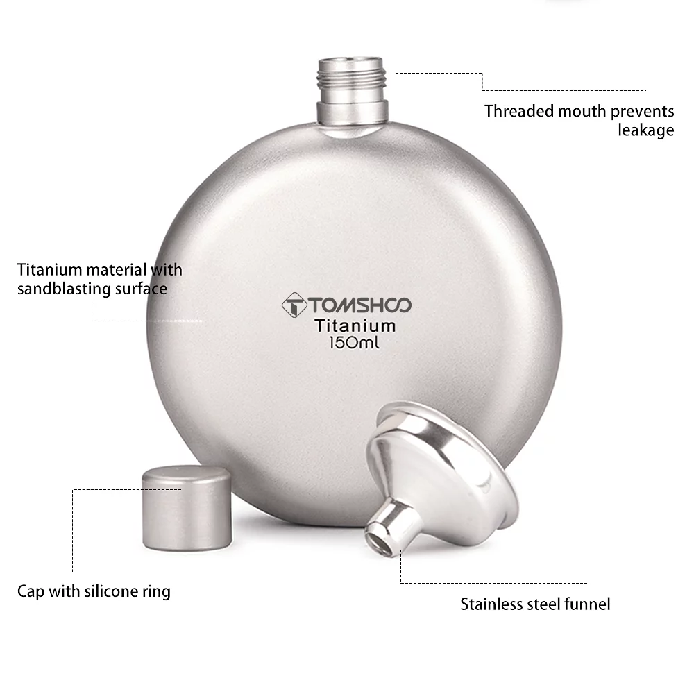 TOMSHOO Flask,Leakproof Wine150ml Leakproof Wine Qahm Lasamot