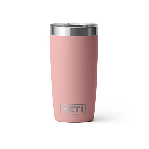 YETI Rambler 10 oz Tumbler, Stainless Steel, Vacuum Insulated with MagSlider Lid, Firefly Yellow
