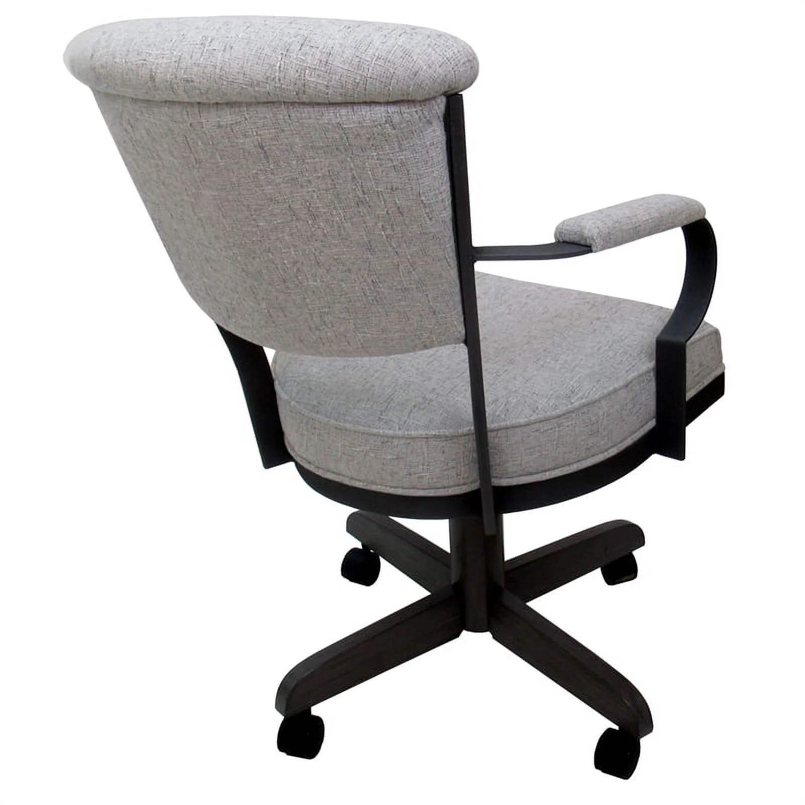 Miami Swivel Metal Caster Chair Pitt Base - Portwood Ash - Black