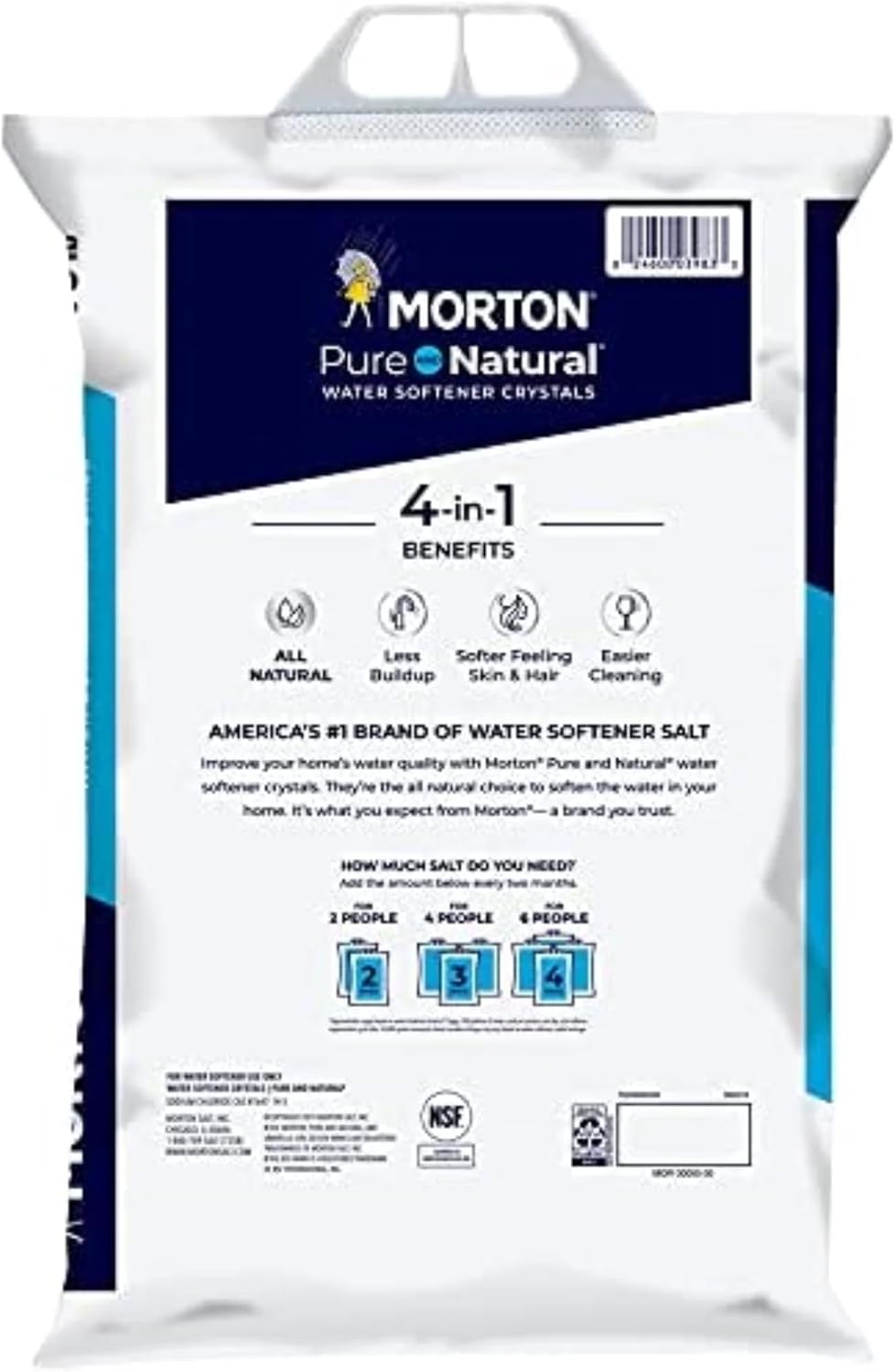 Morton Water Softner Salt | Morton Water Softner Crystal | Two Pack 40LB |
