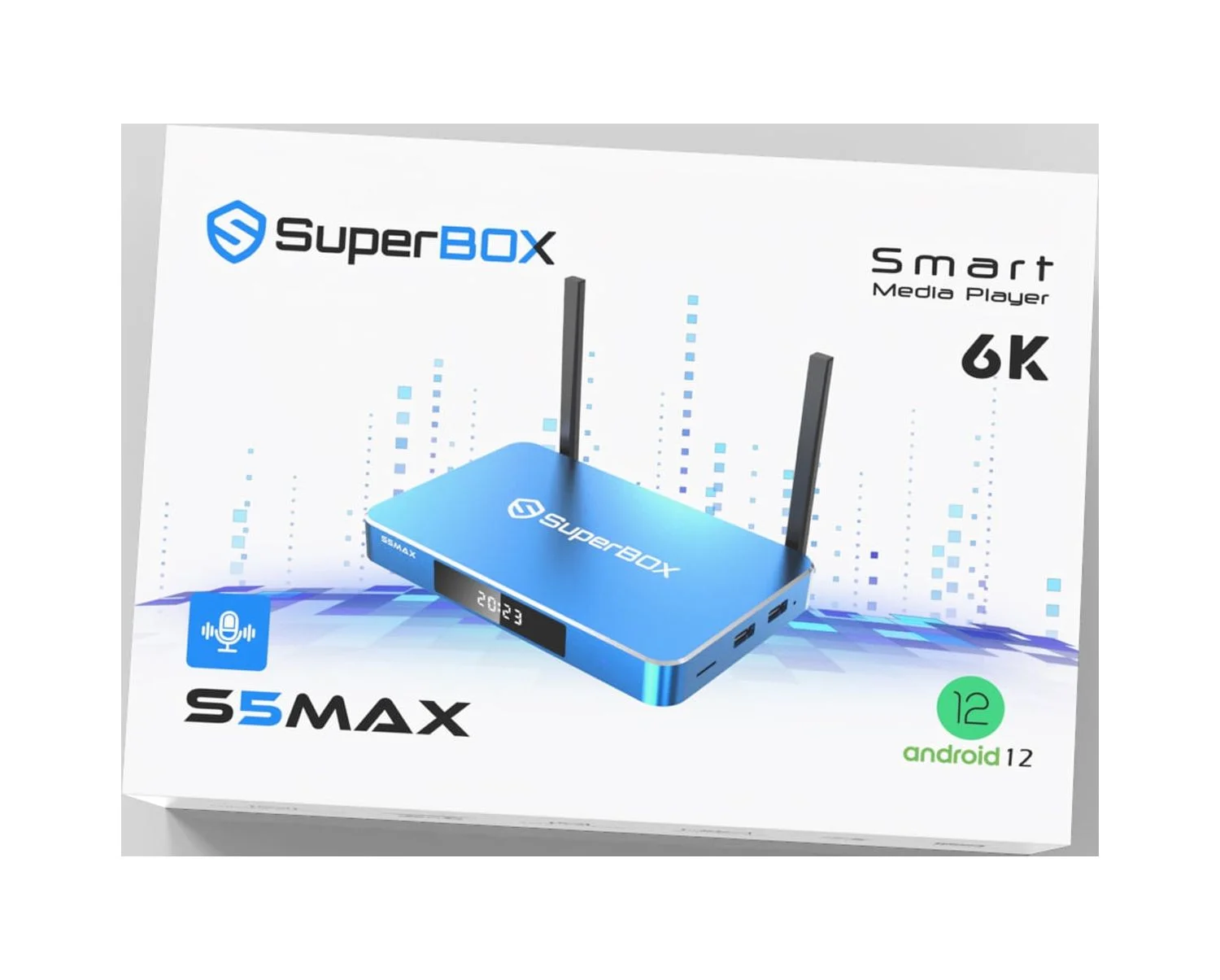 SuperBox S5 Max Premium Edition Bundle Deal | 2025 Model | Bonus 8K HDMI Cable & Backlit Mini Wireless Keyboard Remote