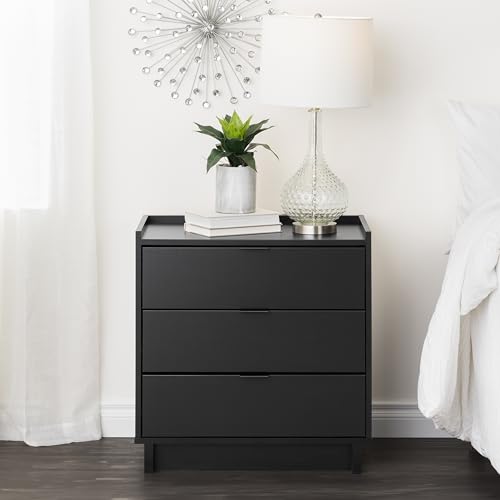 Prepac Sonoma Traditional Tall Nightstand Side Table with 3 Drawers, Functional Tall 3-Drawer Bedside Table 16