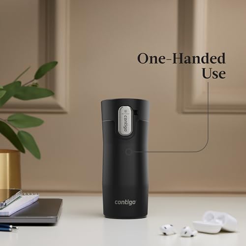 Contigo AUTOSEAL West Loop Vacuum-Insulated Stainless Steel Travel Mug with Easy-Clean Lid 20 oz Sake