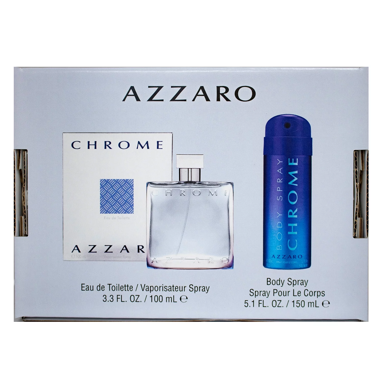 Azzaro Chrome Cologne Gift Set for Men, 2 Pieces
