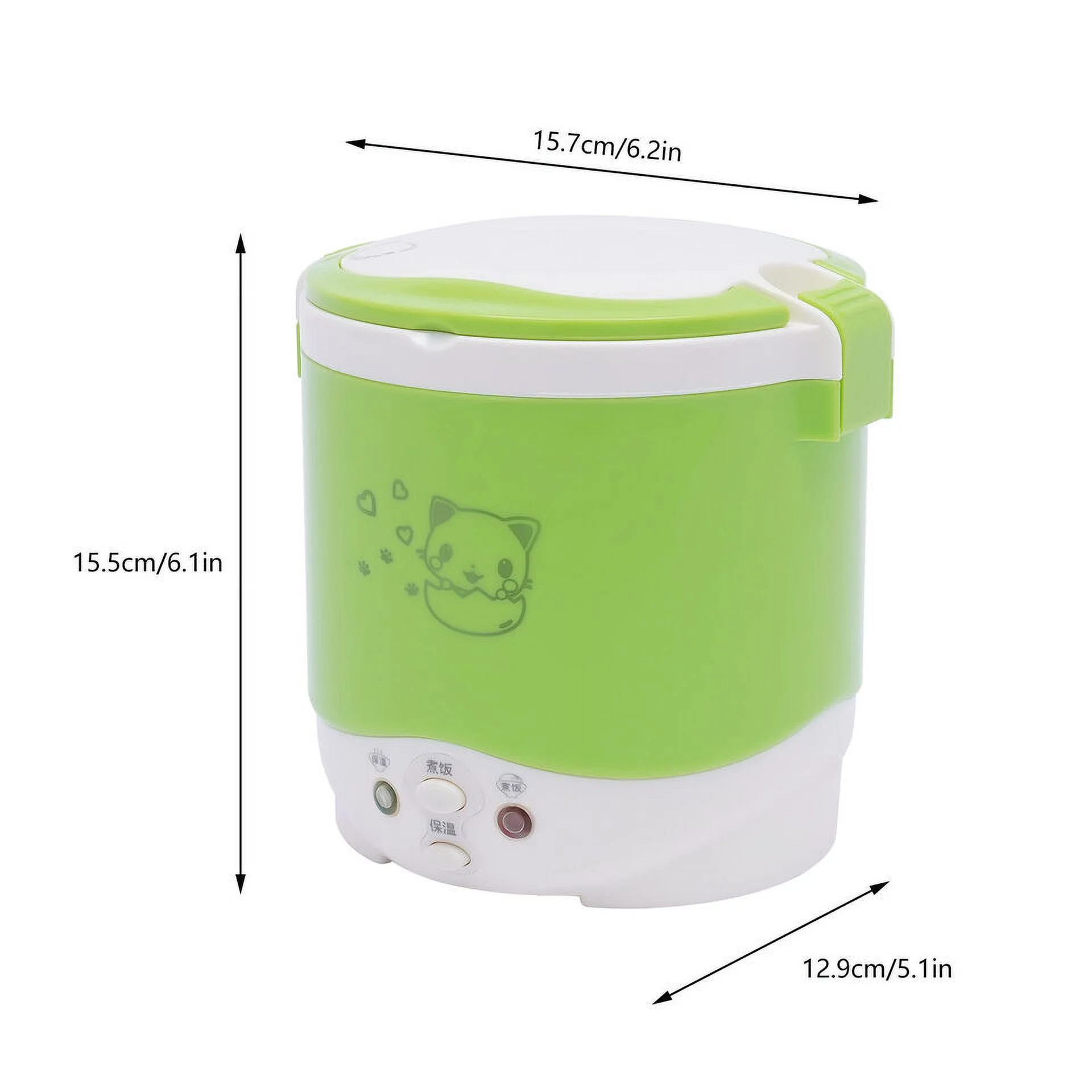 Car Travel Rice Cooker 1L Electric Lunch Box 12V Mini Rice Cooker Steamer