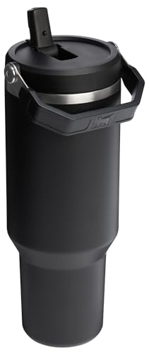 Stanley IceFlow Flip Straw Tumbler with Handle 30 oz | Twist On Lid and Flip Up Straw | Leak Resistant Water Bottle | Insulated Stainless Steel |BPA-Free | Lilac