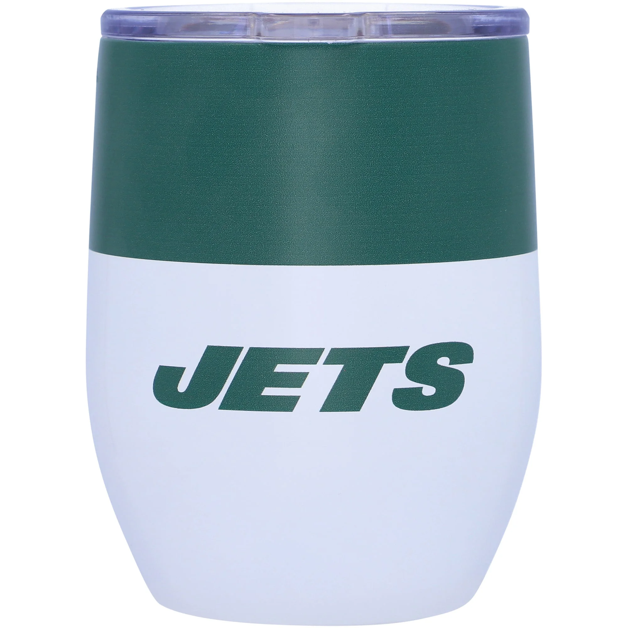 New York Jets 16oz. Colorblock Stainless Steel Curved Tumbler