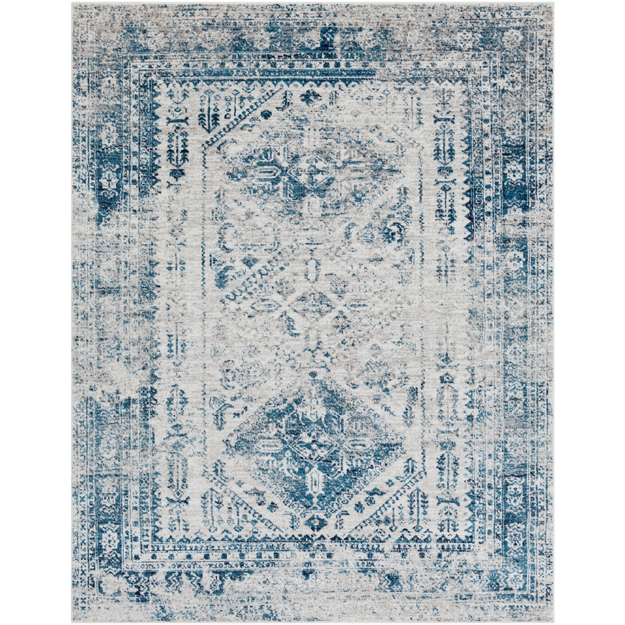 Artistic Weavers Monte Carlo Medallion Area Rug, Blue/White, 7'10