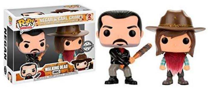 The Walking Dead Pop! Vinyl 2 Pack - Negan and Carl Grimes Funko
