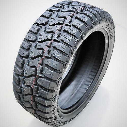 Haida HD878 R/T All-Terrain Mud Off-Road Light Truck Radial Tire-35X12.50R22 35X12.50X22 35X12.50-22 117Q Load Range E LRE 10-Ply BSW Black Side Wall