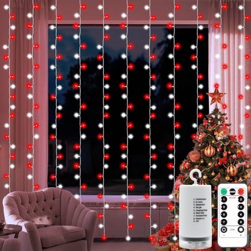 Smart Curtain Lights Plug in, 400 LED Curtain Fairy Lights 6.6Ft x 6.6Ft with App & Remote, Music Sync Programmable Window Hanging Light Dynamic DIY for Indoor Outdoor Backdrop Wall Decor