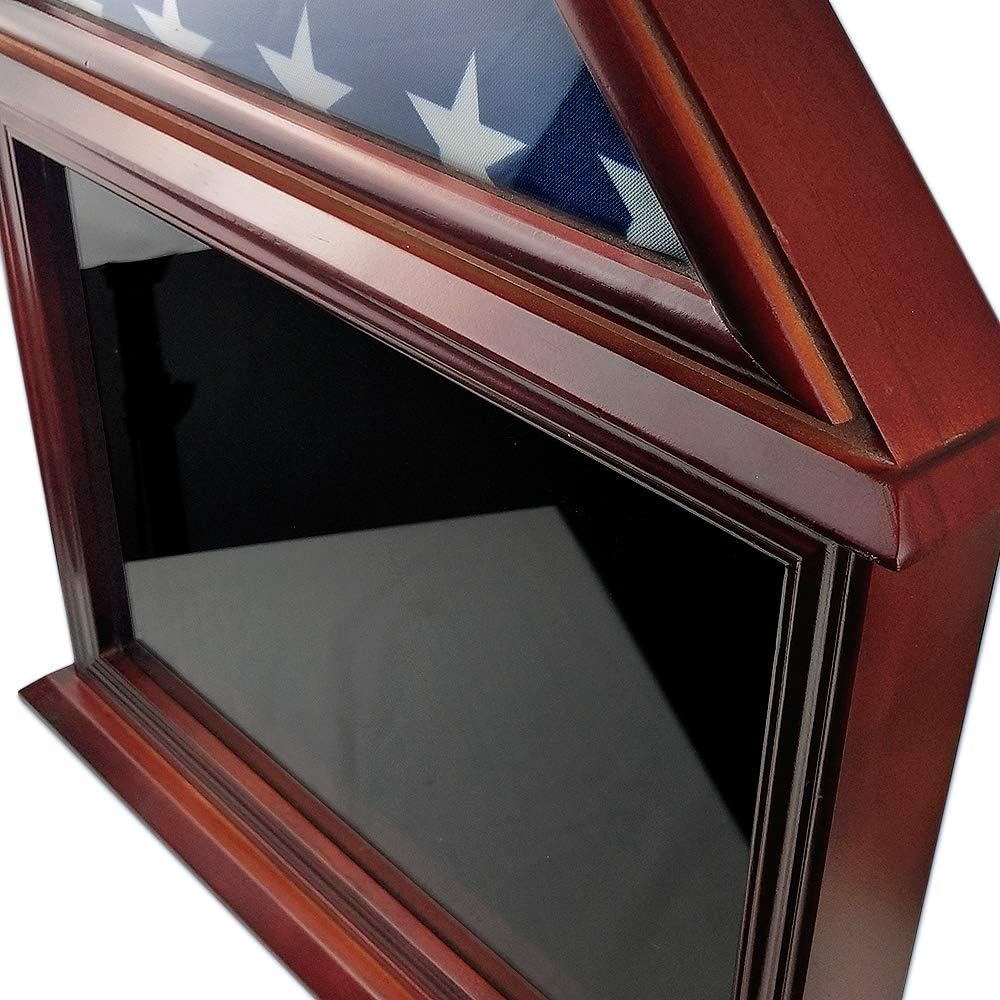 ASmileIndeep 3' X 5' Flag Display Case Certificate & Document Holder Frame Military Shadow Box