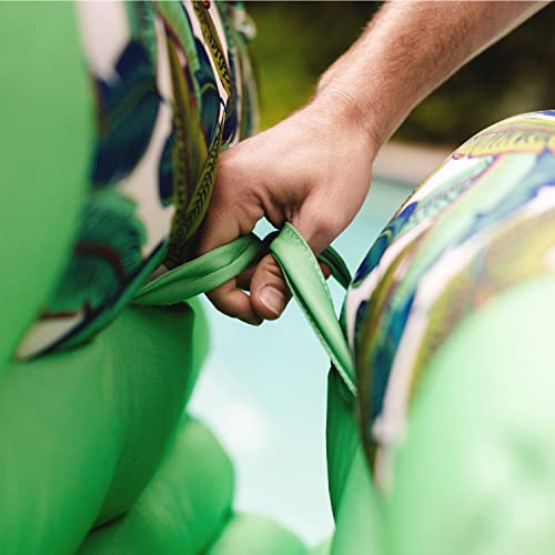 Big Joe Kona Hammock No Inflation Needed Pool Lounger with Headrest, Quick Draining Fabric, 4 feet Big