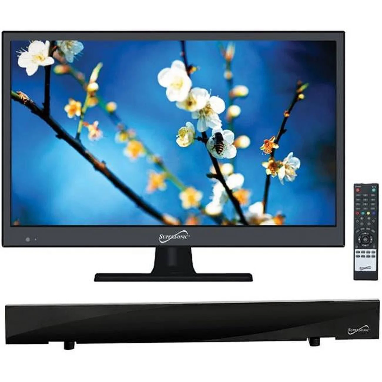 Supersonic 818549021680 15.6 in. Class - HD LED TV - 720P, 60Hz & HDTV Flat Digital Antenna