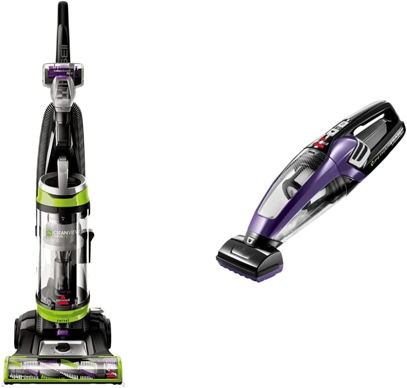 BISSELL 2252 CleanView Swivel Upright Bagless Vacuum Carpet Cleaner, Green Pet