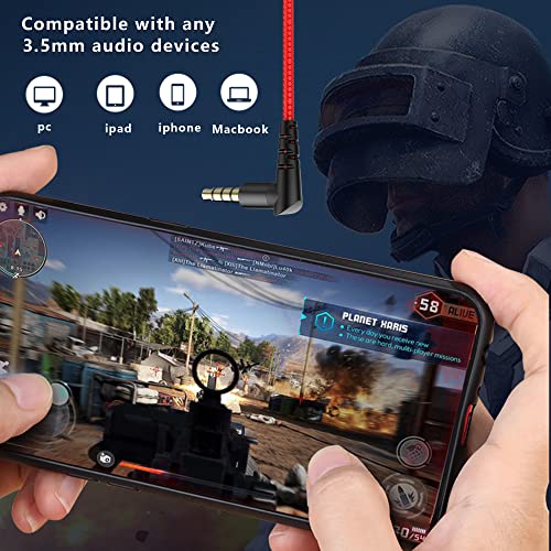 SoundMaster Pro V1 - Gaming Earphones with Dual Audio Drivers,Battle Buds,in-Line Mic with Mute and Volume Control, Compatible with Xbox Series,PS5,PS4,Switch,Pc with 3.5mm