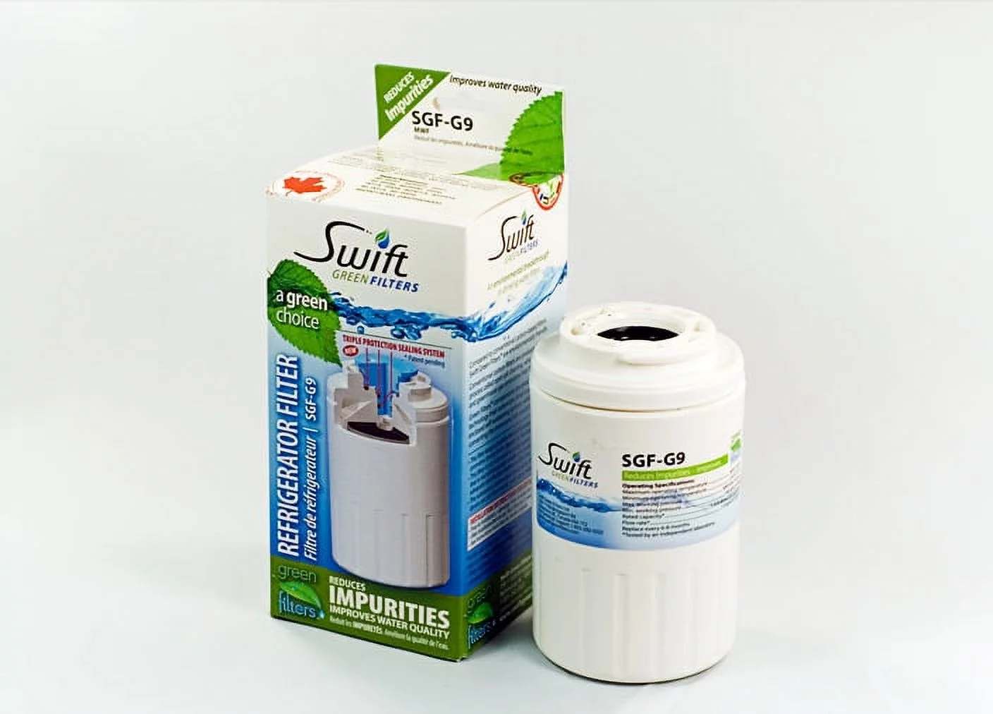 Swift Green Filters SGF-G9 Replacement Water Filter for GE MWF, WF287, 46-9991,EFF-6013A,46-9905 - 1 Pack