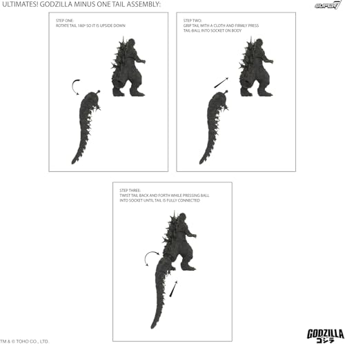 Super7 Fun! Fun! Toho Godzilla Minus One (Grayscale) Vinyl Figure - 5