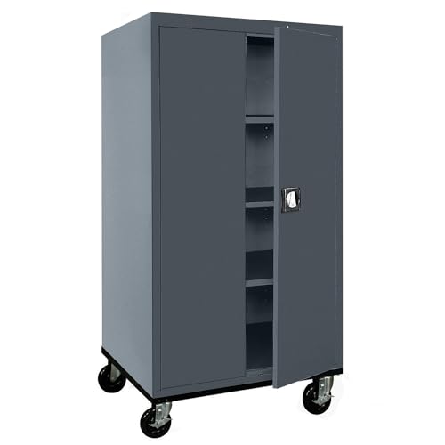 Sandusky Lee Transport Metal Storage Cabinet, Black