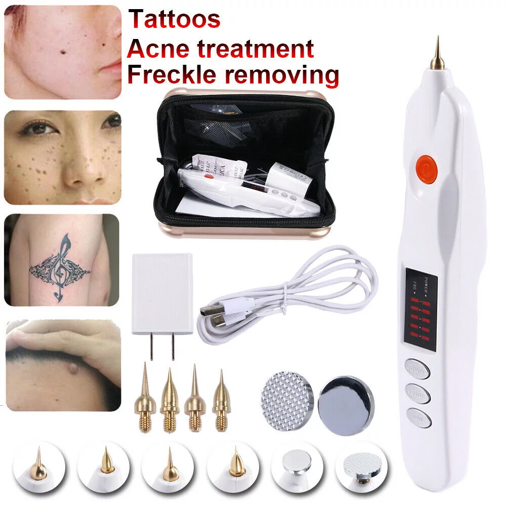 Plasma Laser Pointer for Skin Removal Freckles Black Spots Papillary Warts Acne Tattoos