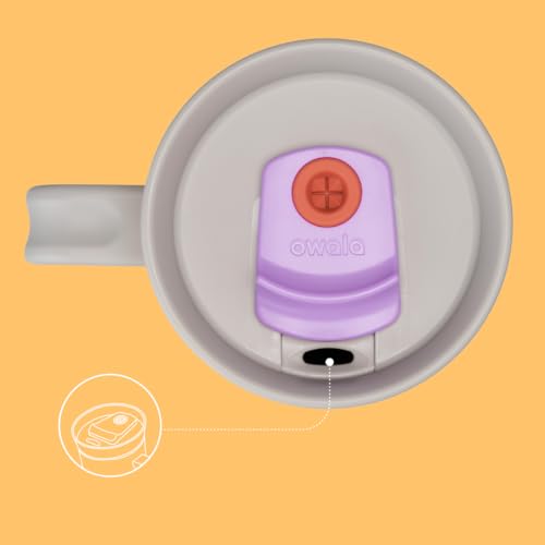 Owala Stainless Steel Triple Layer Insulated Travel Tumbler with Spill Resistant Lid, Straw, and Carry Handle, BPA Free, 40 oz, Dusty Pink (Yoga Rose)