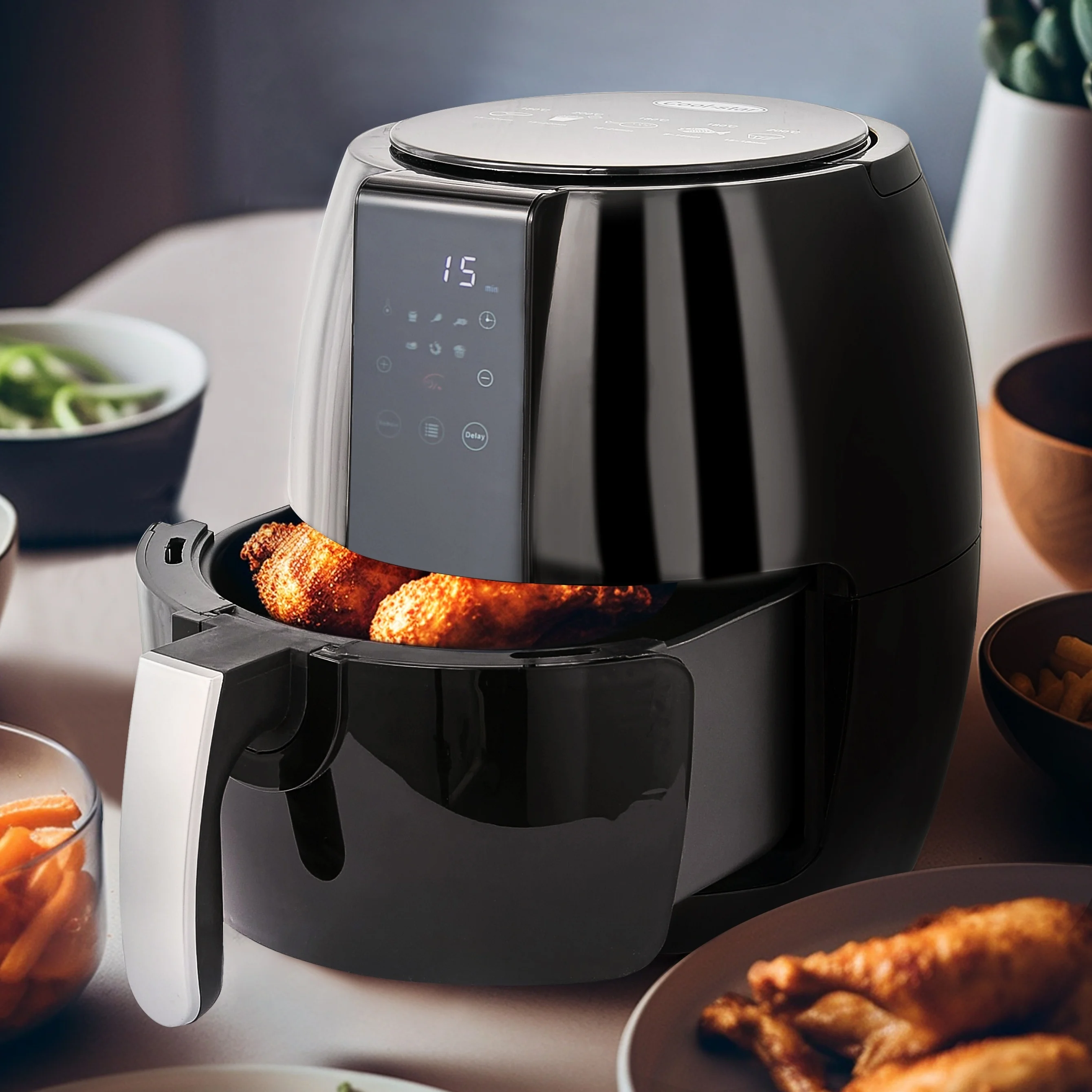 Cylindrical Household Air Fryer
