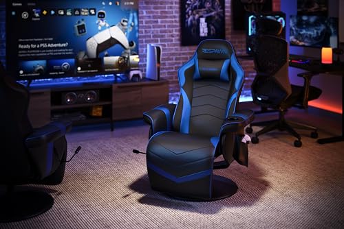 RESPAWN 900 Racing Style Gaming Recliner, Reclining Gaming Chair, in Gray RSP 900 GRY