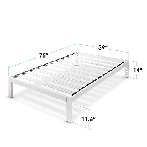 Mellow 14 Inch Cooling Gel-Infused Memory Foam Bed Mattress, Medium Firm Sleep and Breathable Fabric Cover, Twin , Mattress In A Box