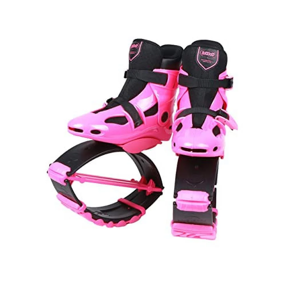 Joyfay Jumping Shoes Unisex Bounce Boots with 3pcs Tension Springs, Pink Color, XL Size