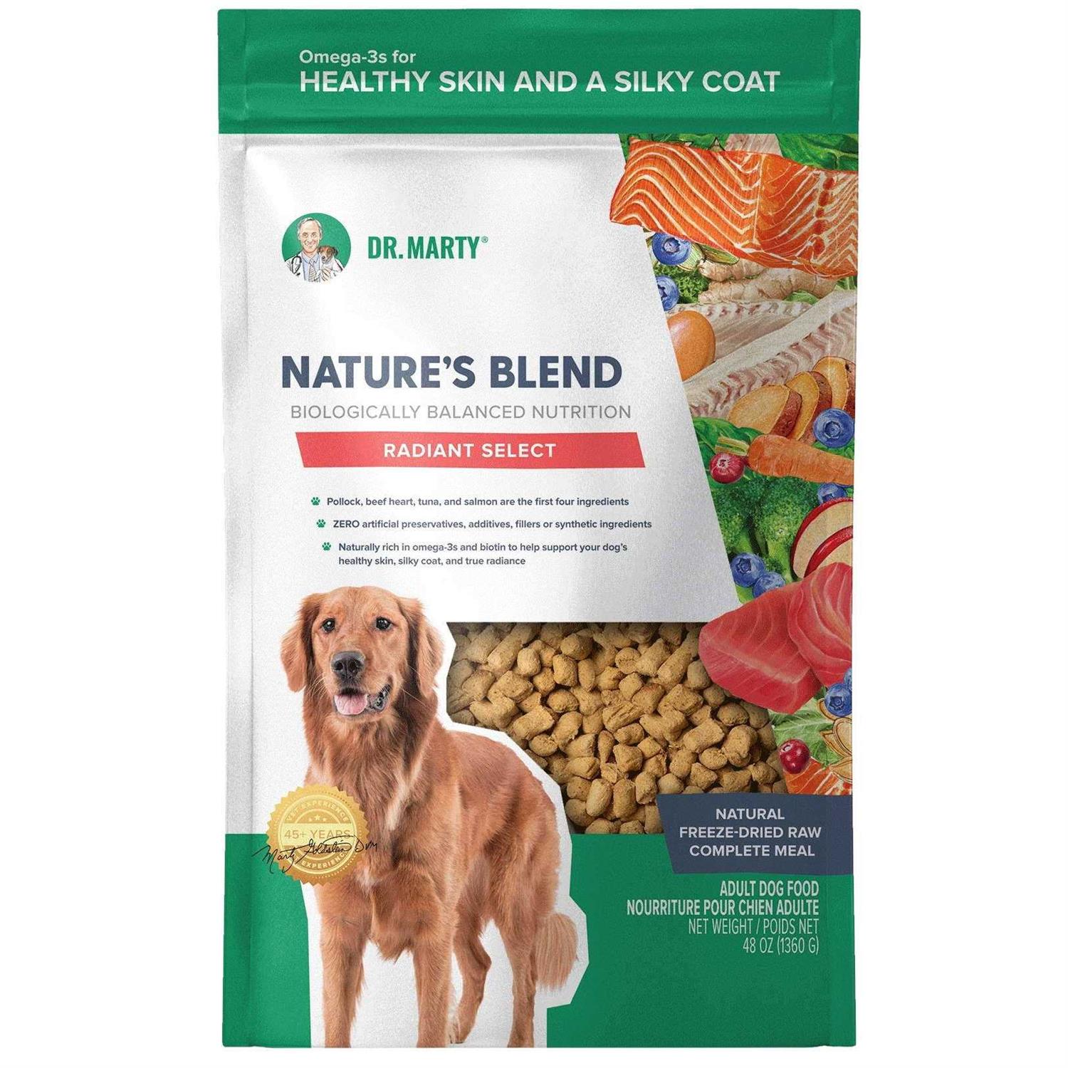Dr. Marty Nature's Blend Radiant Select Freeze Dried Dog Food - Pet Supplies online store