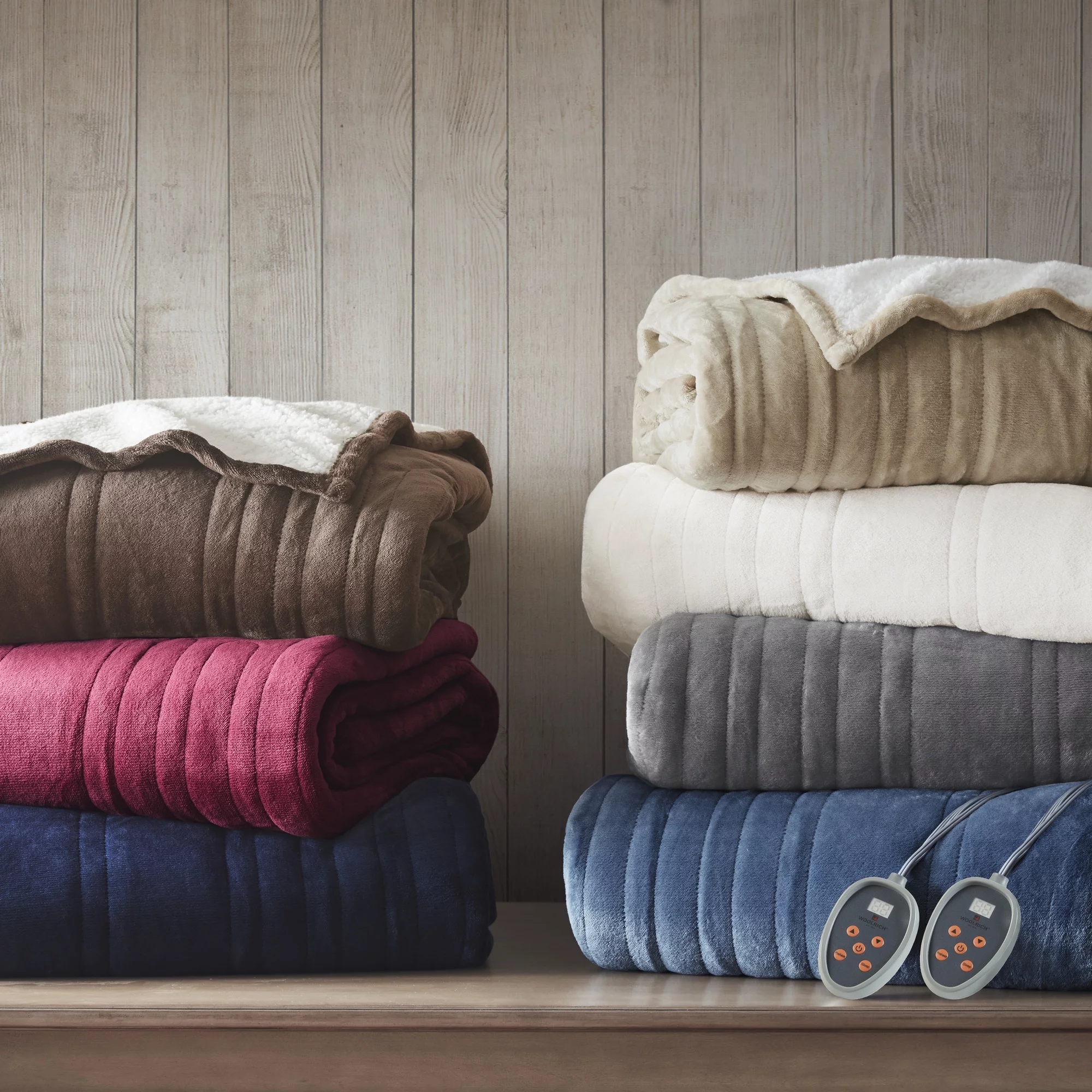 Woolrich Ultra Soft Knitted Electric Blanket w/Auto Shutoff -  King,  Grey