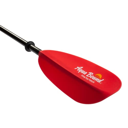 AQUA BOUND Sting Ray Hybrid Kayak Paddle - Carbon Shaft/Composite Blade