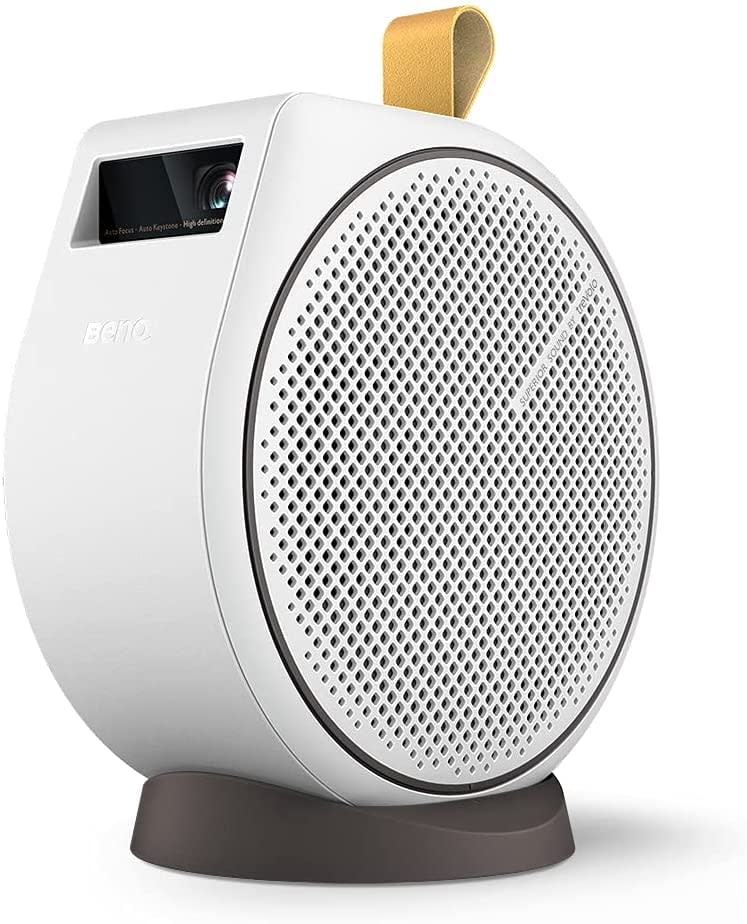 BenQ Portable Projector with Extra Bass Speaker, White