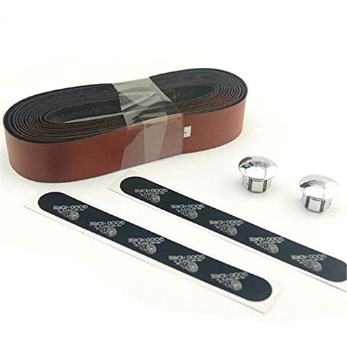 Road Bike Handlebar Tape,Non-Slip Tape Bike Retro Cow Leather Veins Cycling Handlebar Tape Road Bike MTB Winding Tape Bicyle Fixed Gear Non-Slip Handlebar Tape Universal