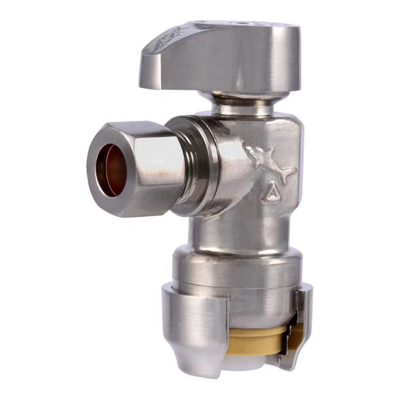 Reliance Worldwide 4009297 0.5 in. PTC x 0.37 in. Compression Brass Angle Stop Valve