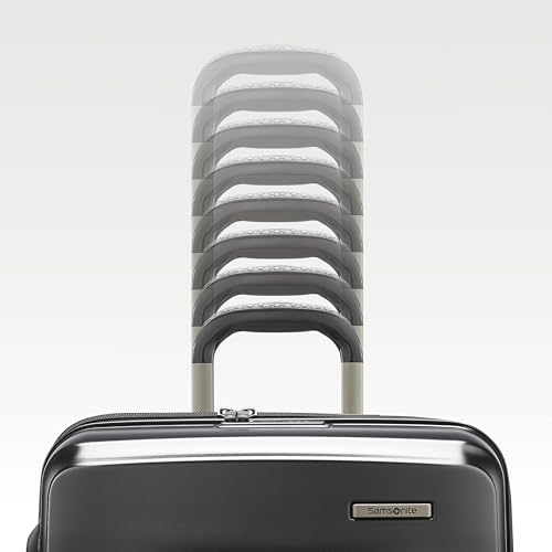 Samsonite Carry-On Pro Front Pocket Hardside Expandable 21-Inch Octiv Luggage: Durable & Impact Resistant, 360° Aero Trac Spinner Wheels, Adjustable Telescopic Handle, TSA Approved Lock - Silver